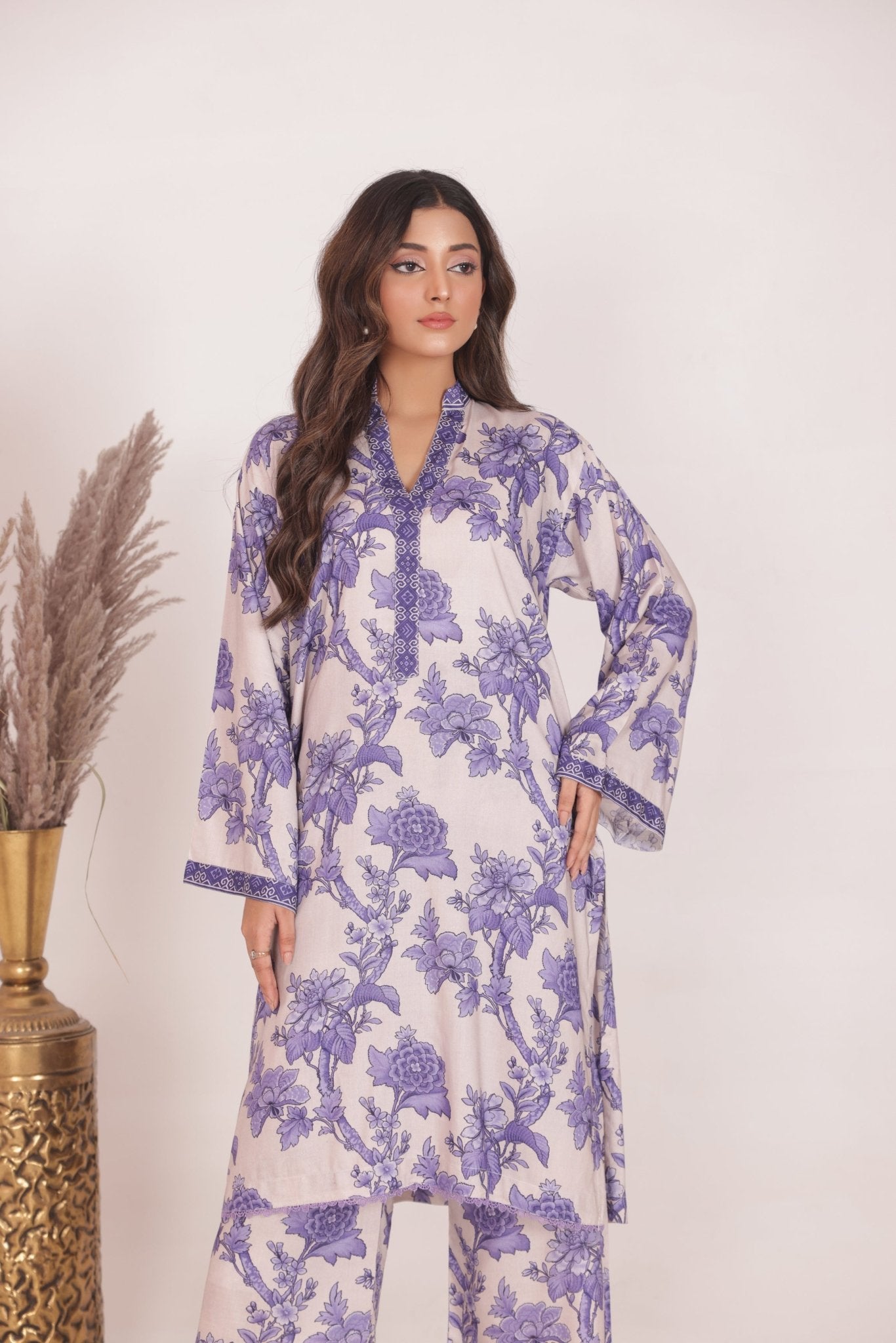 Floral Grace Printed Long Dress - Looks by Bia