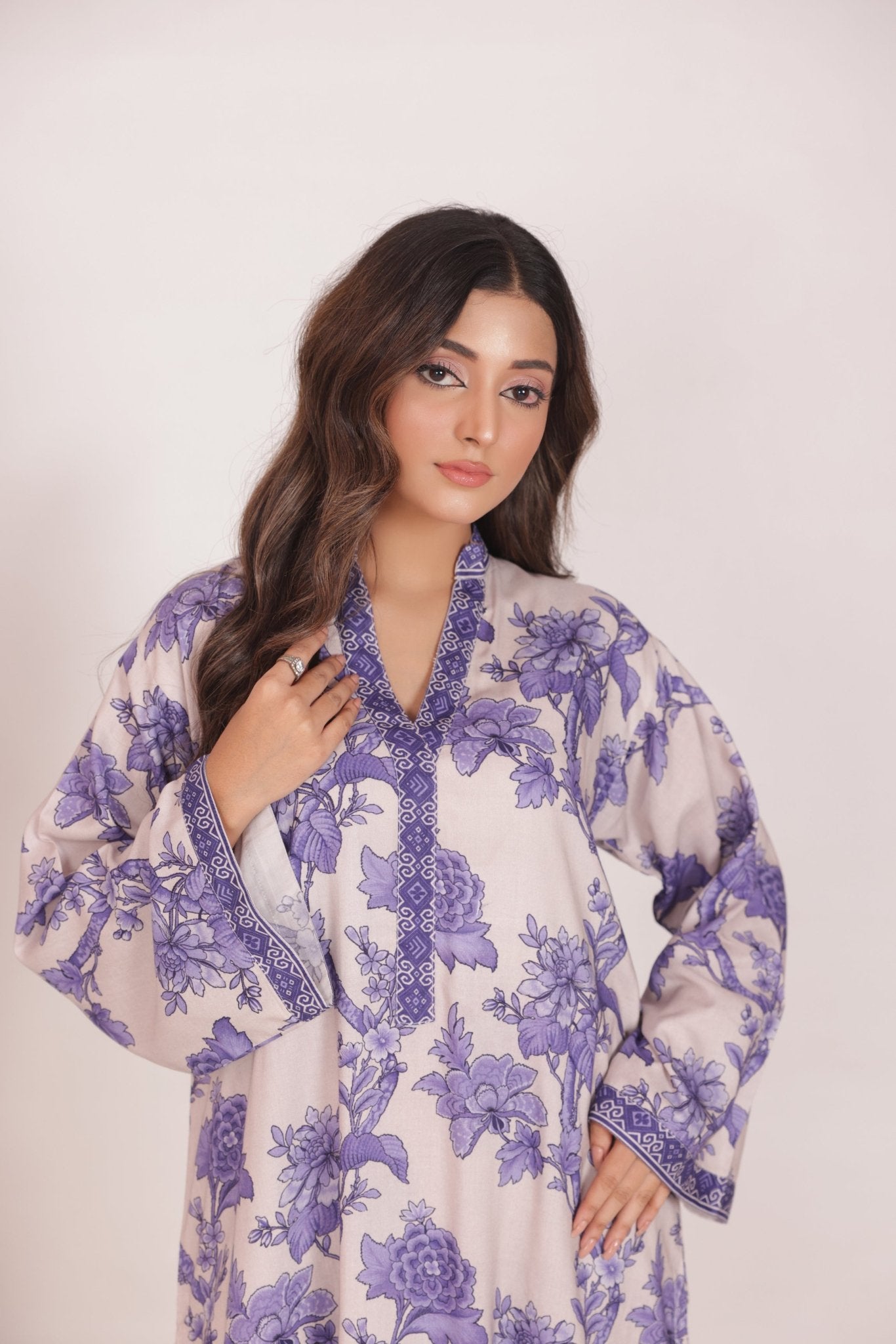 Floral Grace Printed Long Dress - Looks by Bia