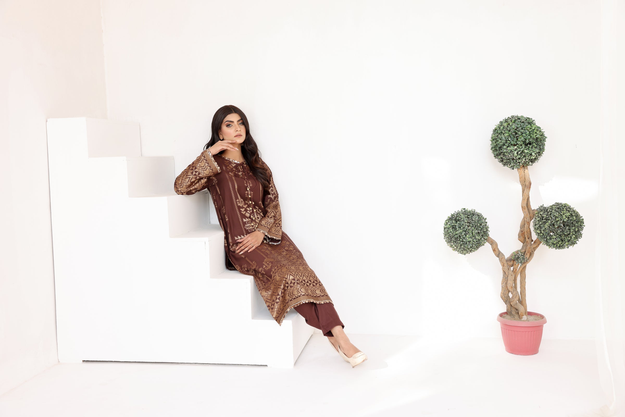 2 Piece- Jacquard Suit