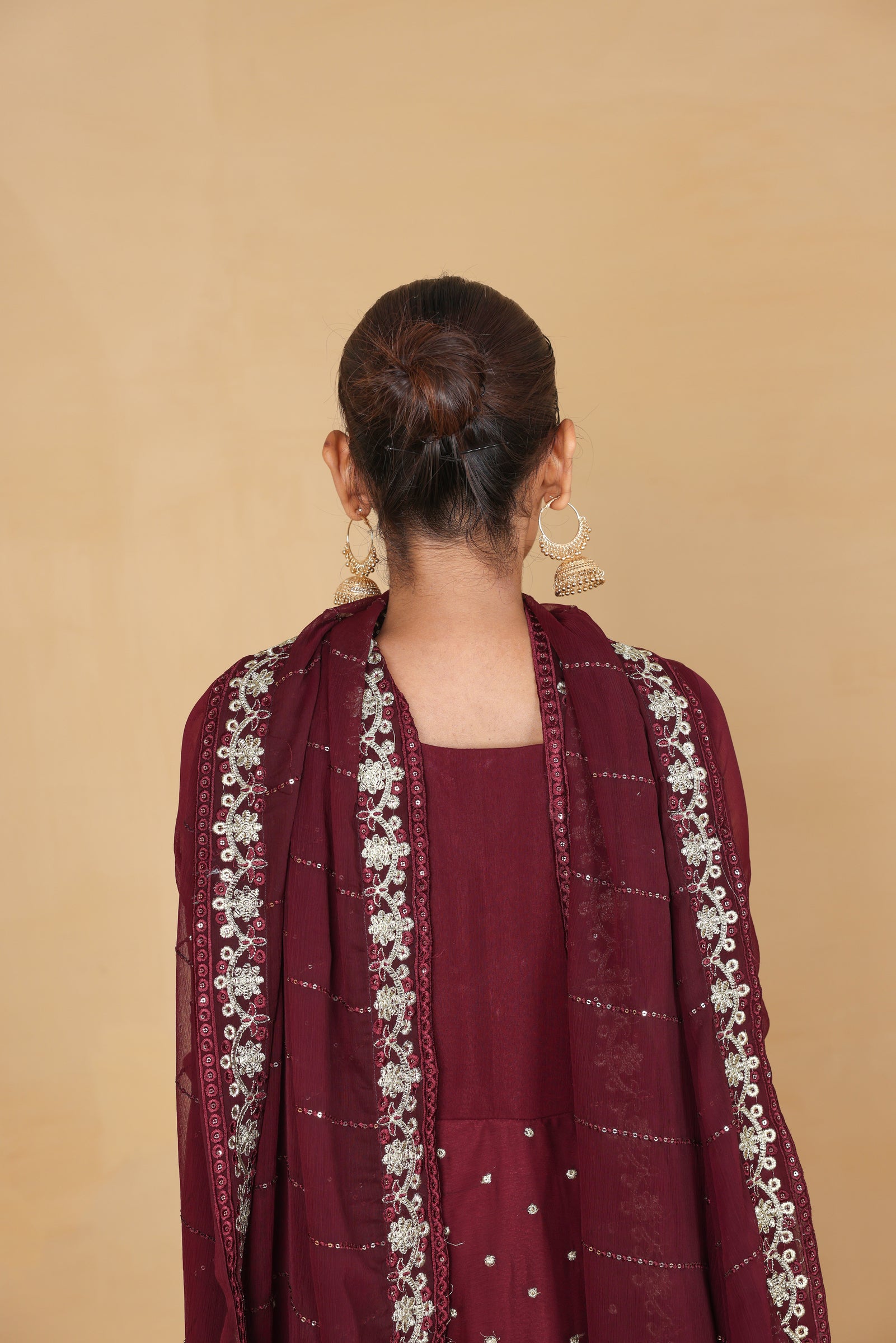 Embroidered Frock with Dupatta