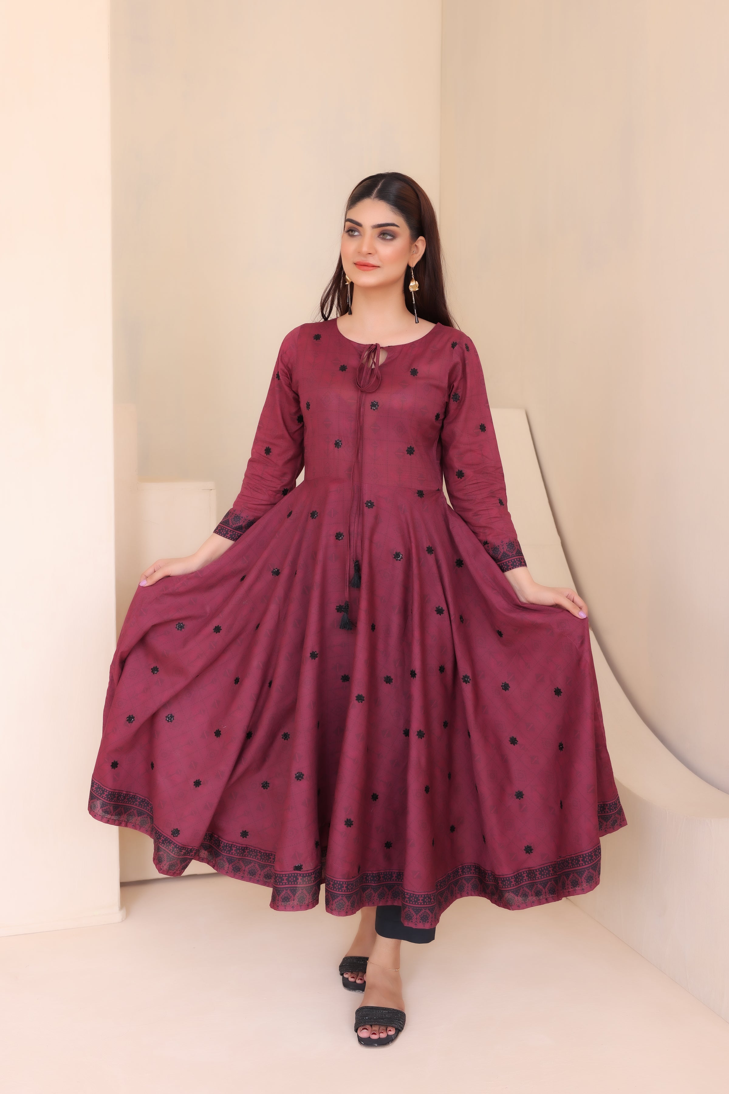 Embroidered FROCK- LAWN