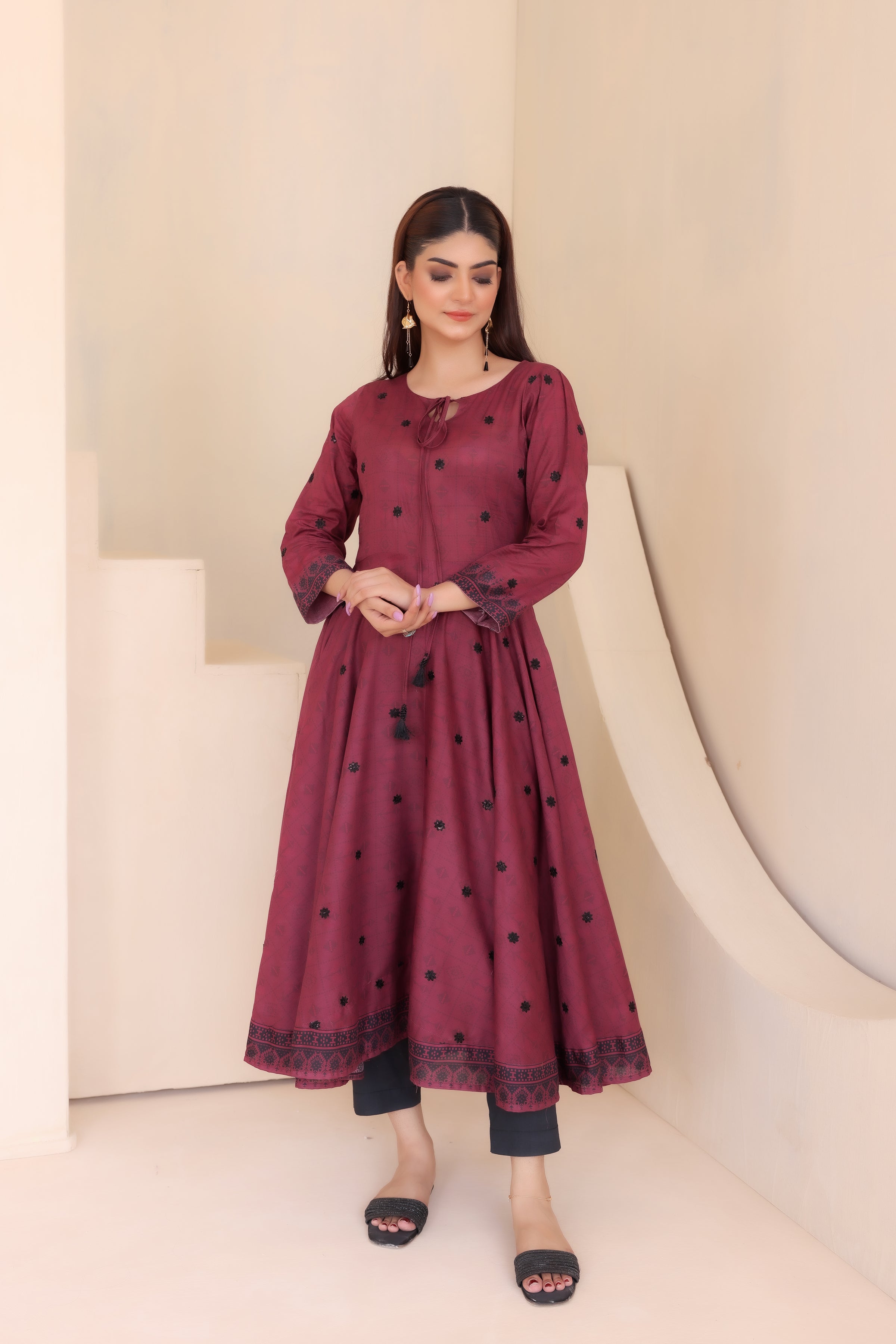 Embroidered FROCK- LAWN