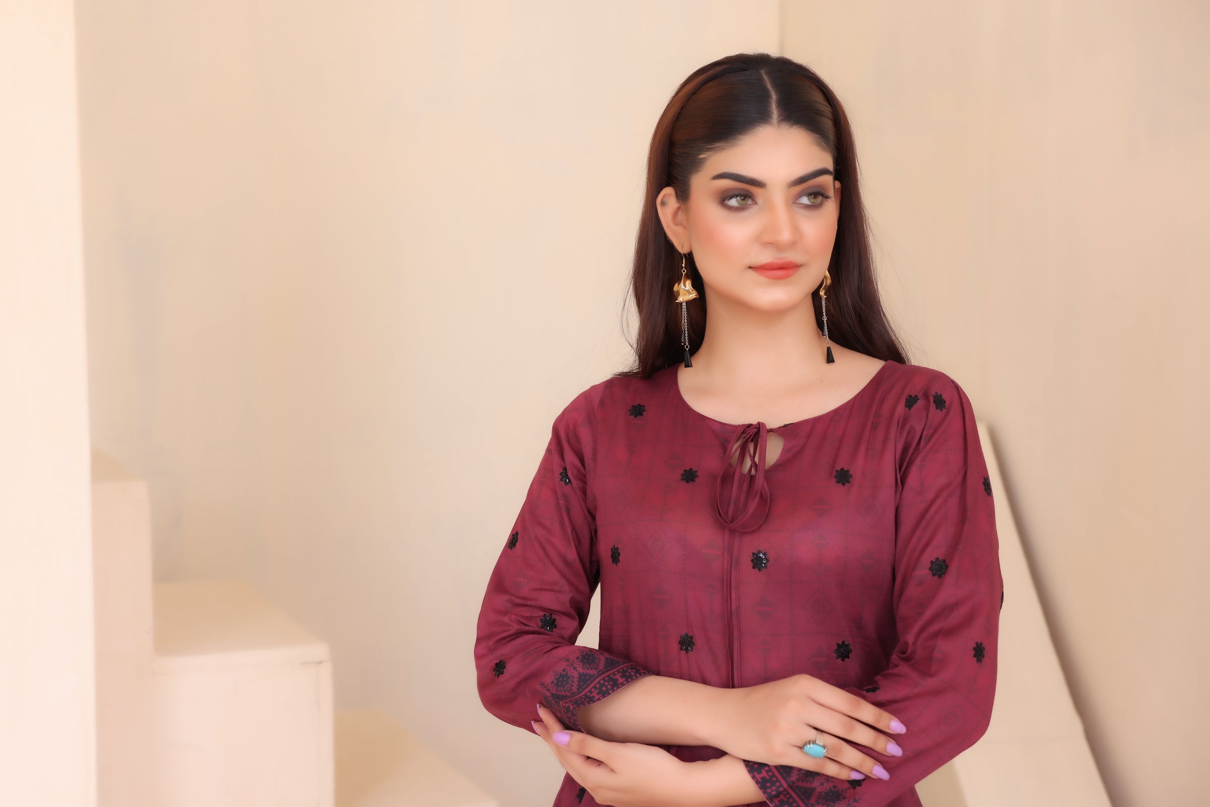 Embroidered FROCK- LAWN