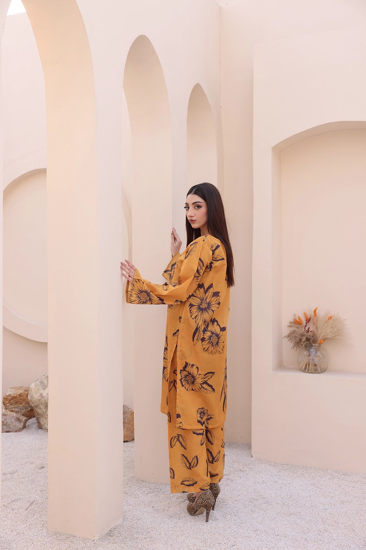 PRINTED SHIRT TROUSER-LAWN