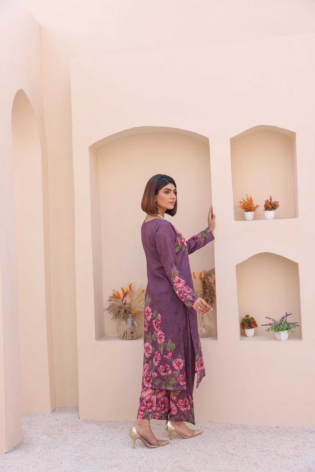 PRINTED SHIRT TROUSER-LAWN