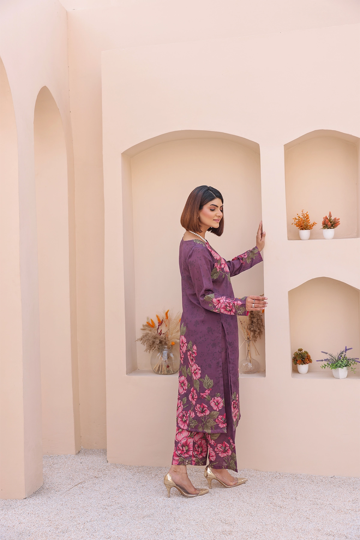 PRINTED SHIRT TROUSER-LAWN