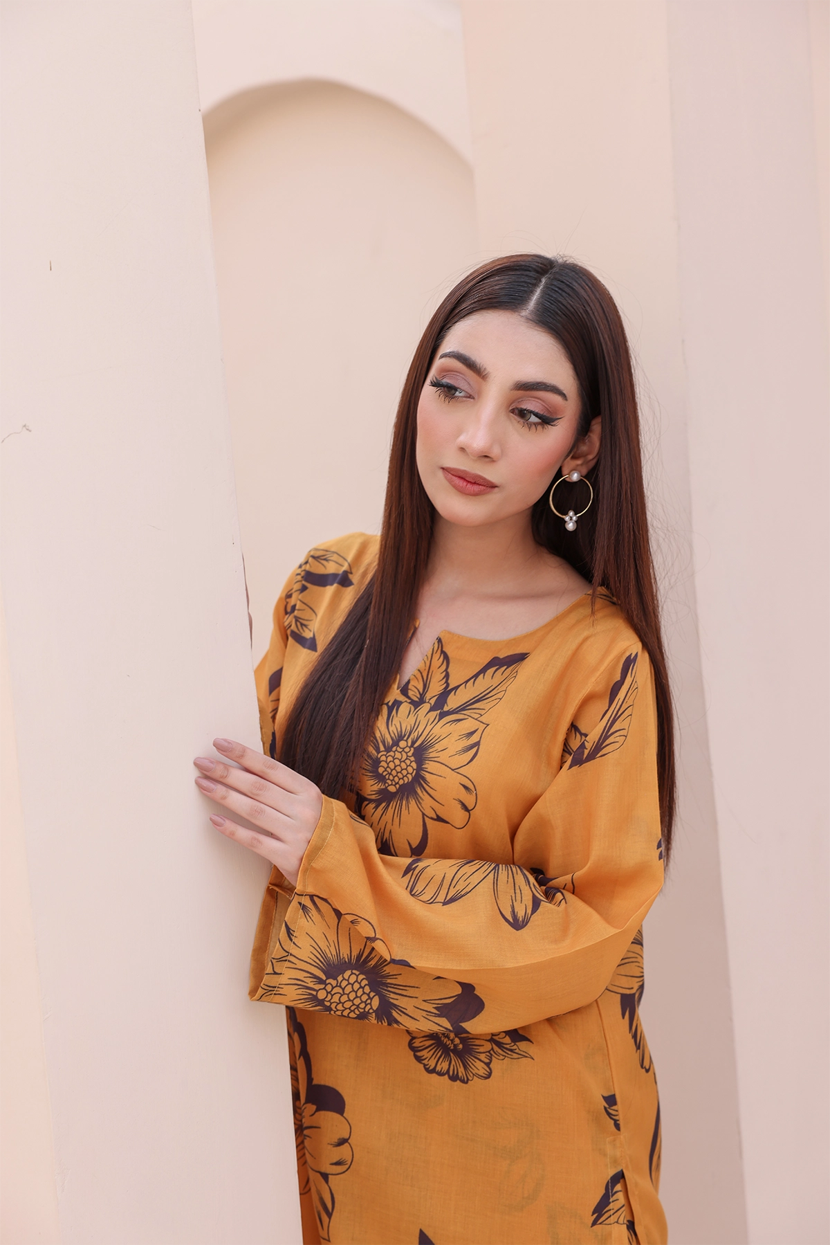 PRINTED SHIRT TROUSER-LAWN