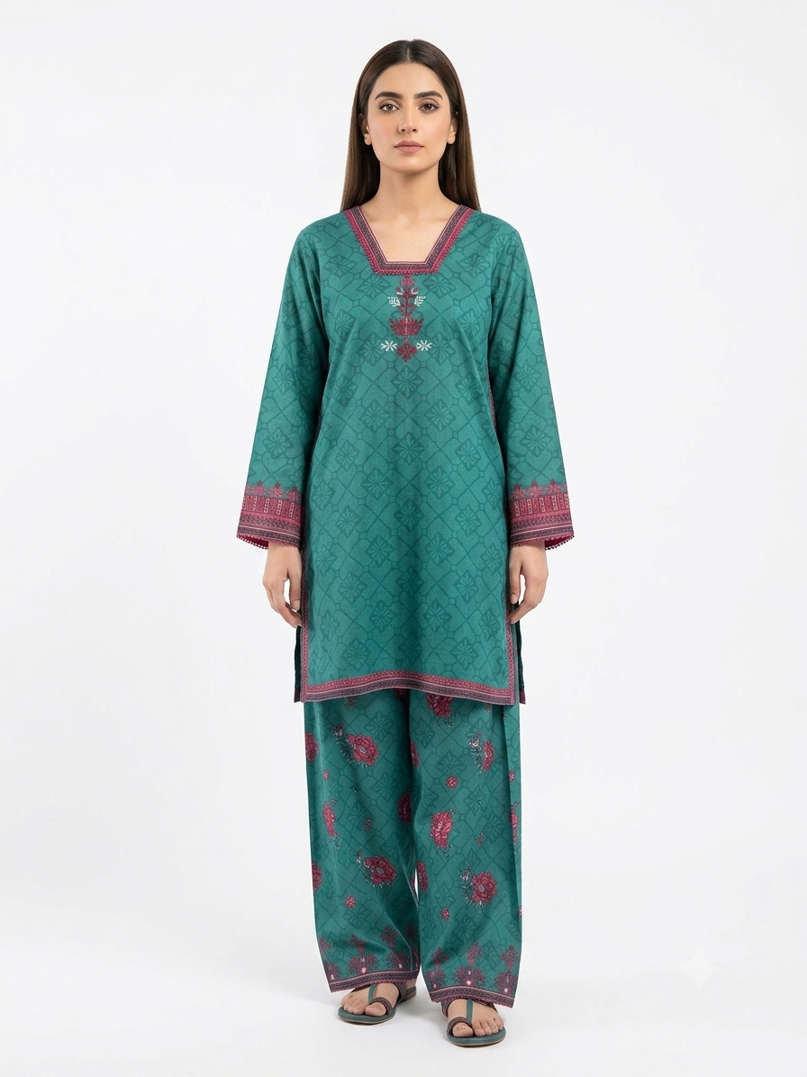 PRINTED SHIRT SHALWAR-LAWN