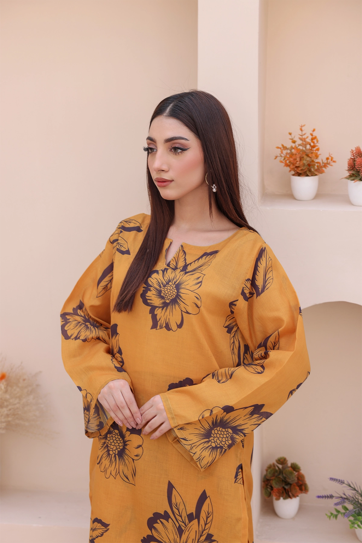 PRINTED SHIRT TROUSER-LAWN