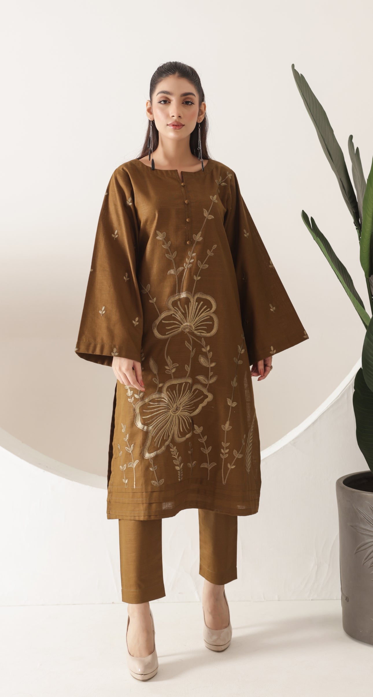 Embroidered Shirt and Trouser