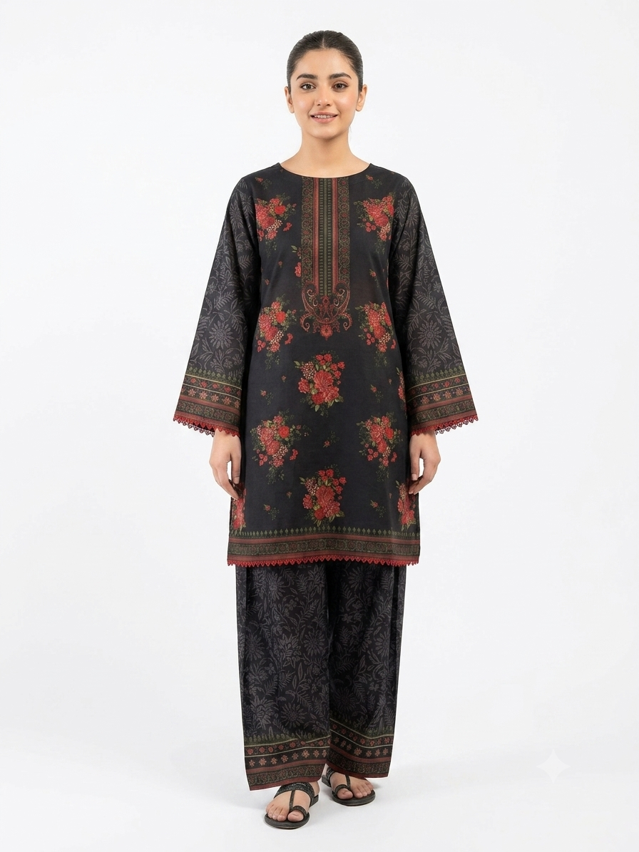 PRINTED SHIRT SHALWAR-LAWN