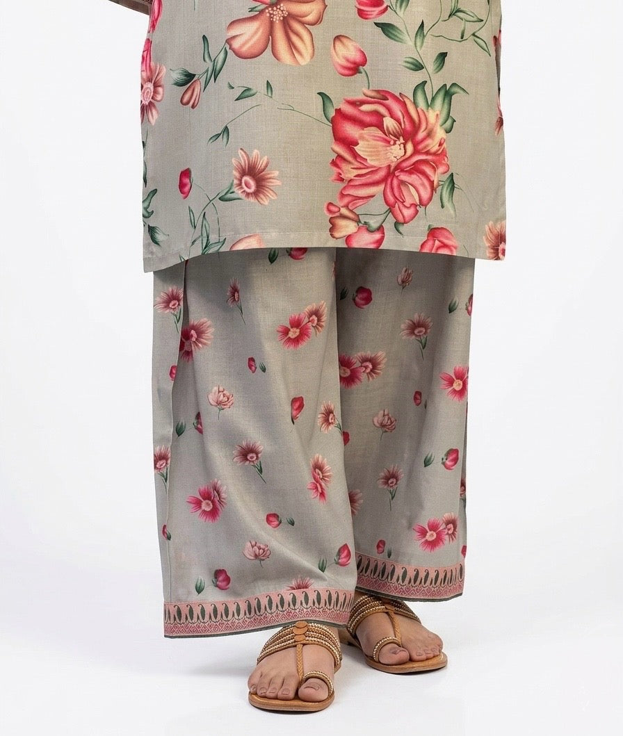 (PRINTED SHIRT SHALWAR-LAWN