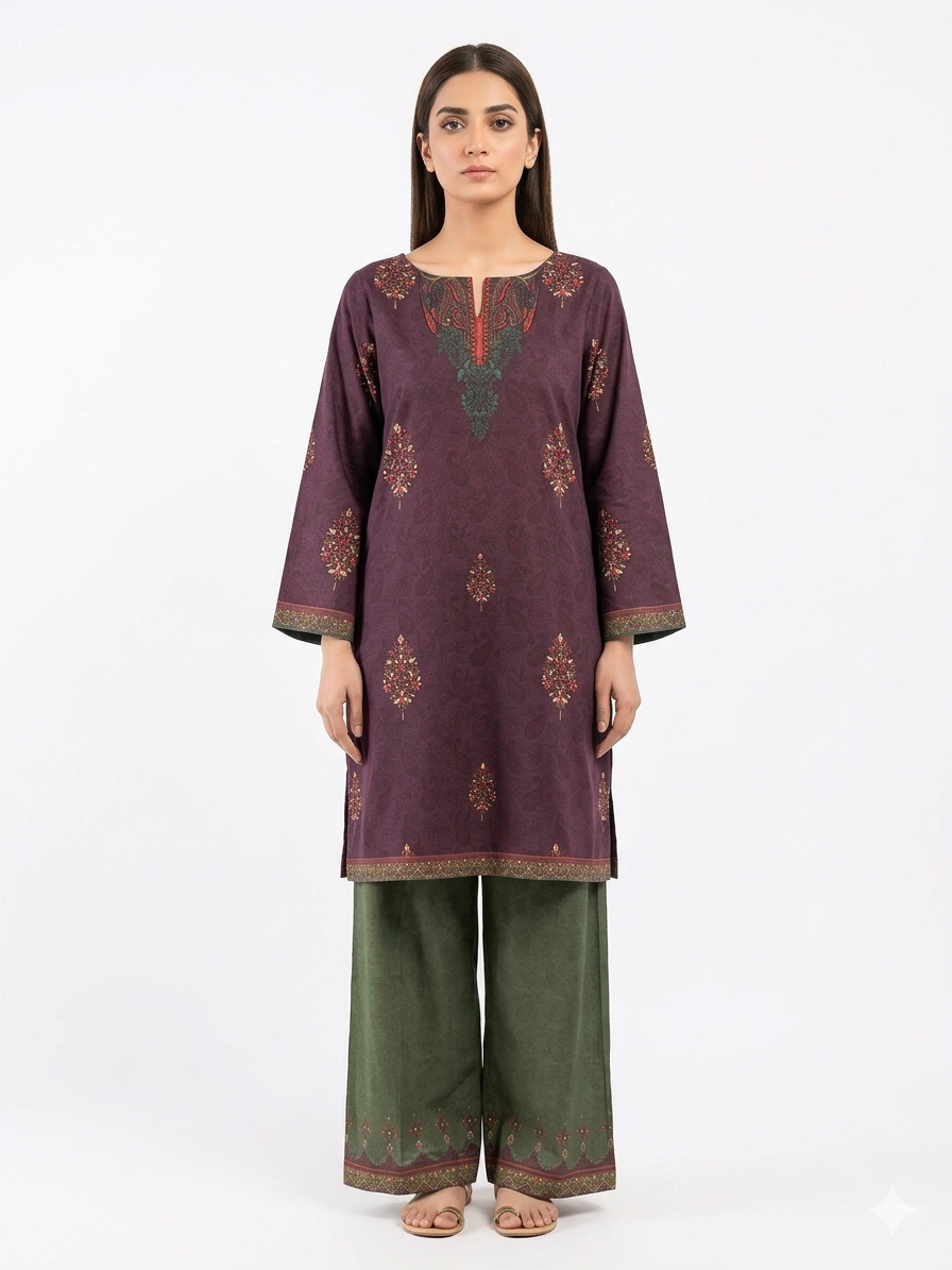 PRINTED SHIRT SHALWAR-LAWN