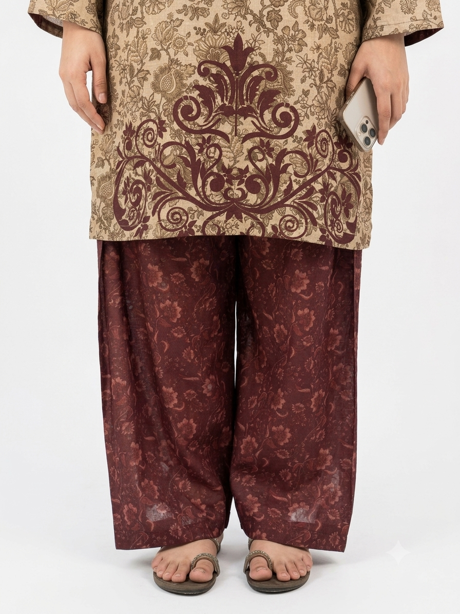PRINTED SHIRT SHALWAR-LAWN