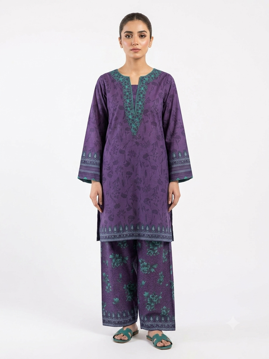 PRINTED SHIRT SHALWAR-LAWN