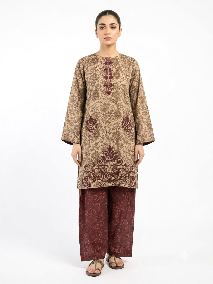 PRINTED SHIRT SHALWAR-LAWN