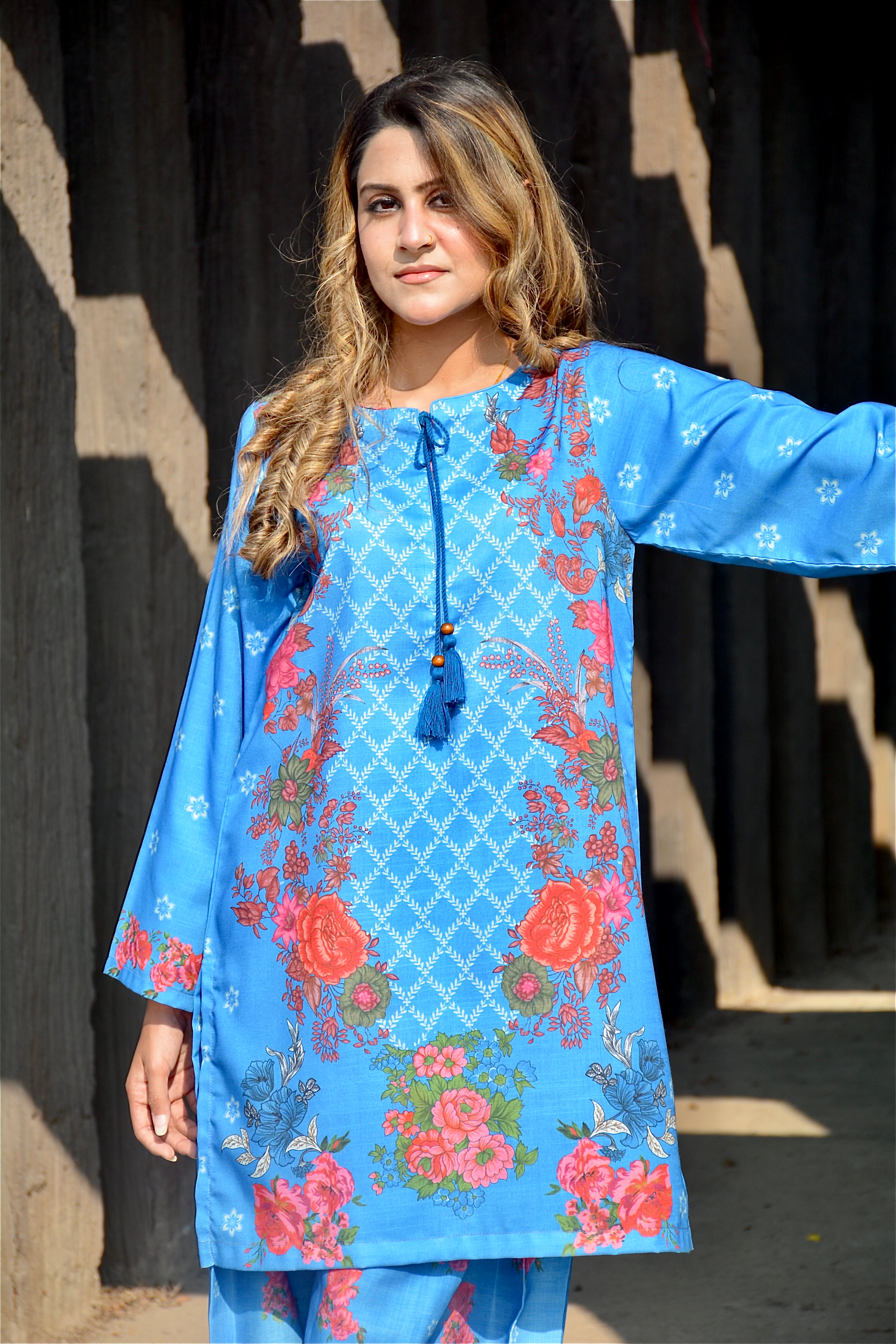 PRINTED SHIRT SHALWAR- KHADDAR