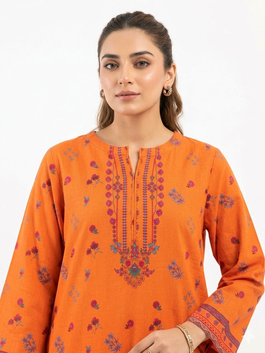 PRINTED SHIRT TROUSER-LAWN