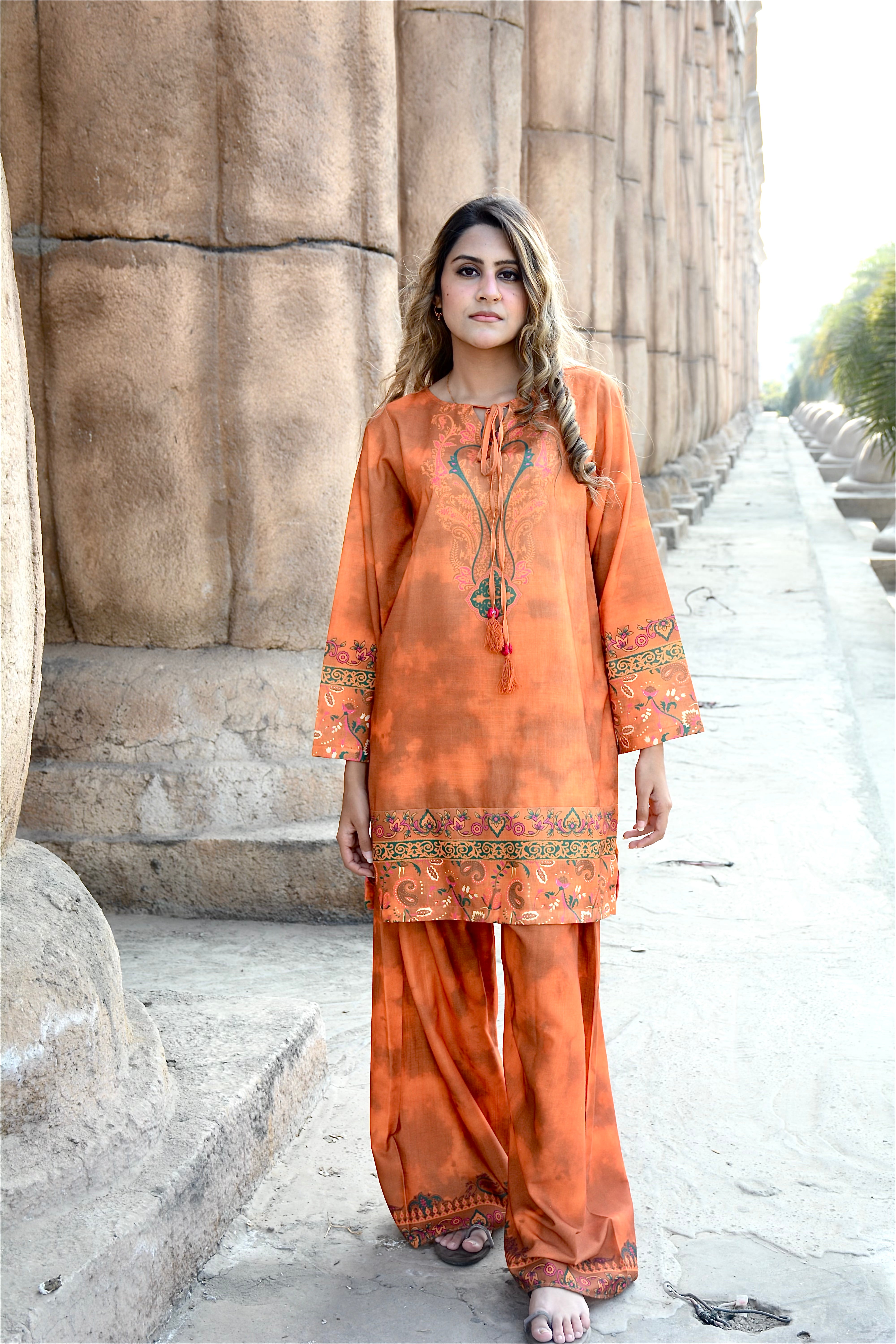 PRINTED SHIRT SHALWAR-KHADDAR