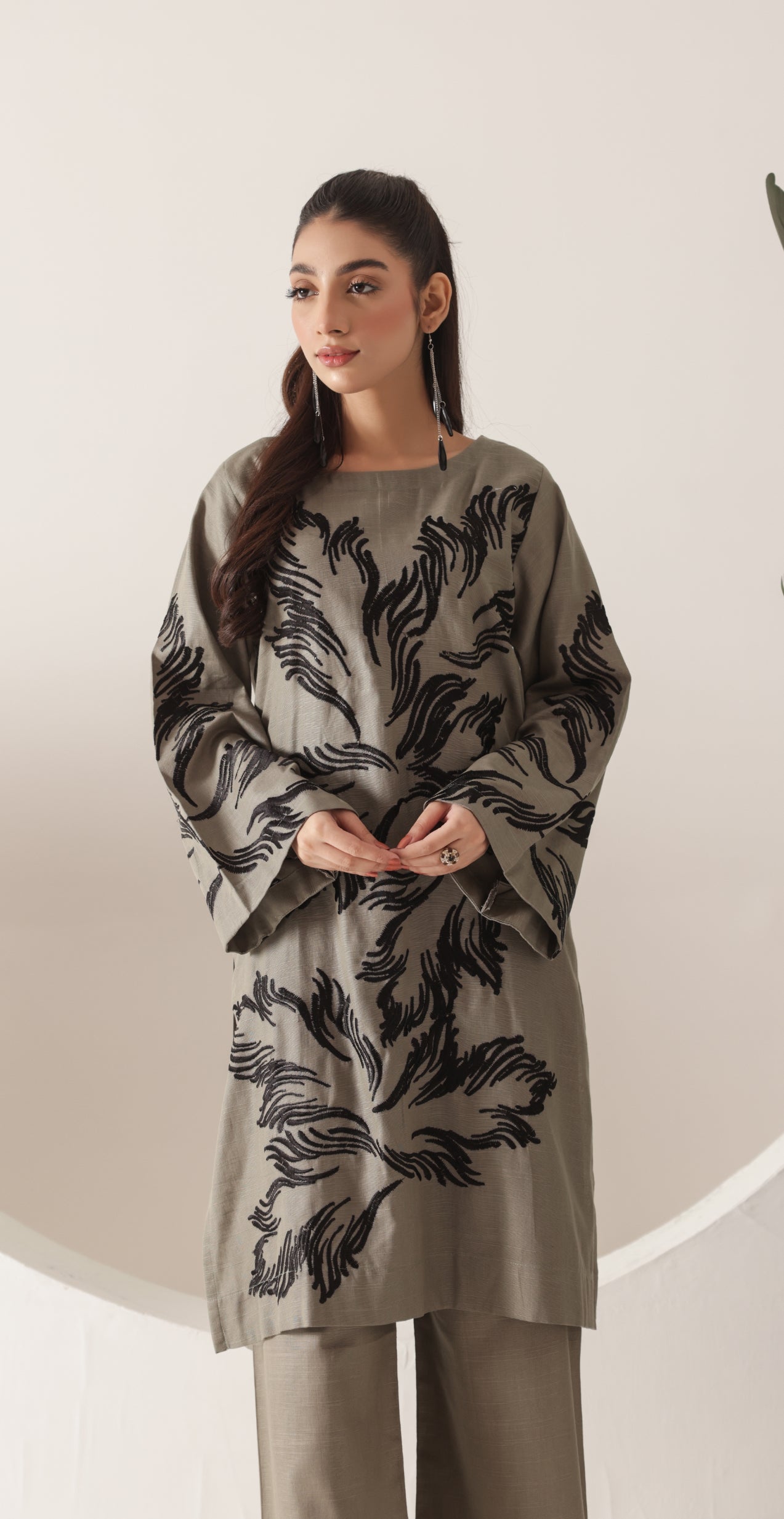 Embroidered Shirt and Trouser