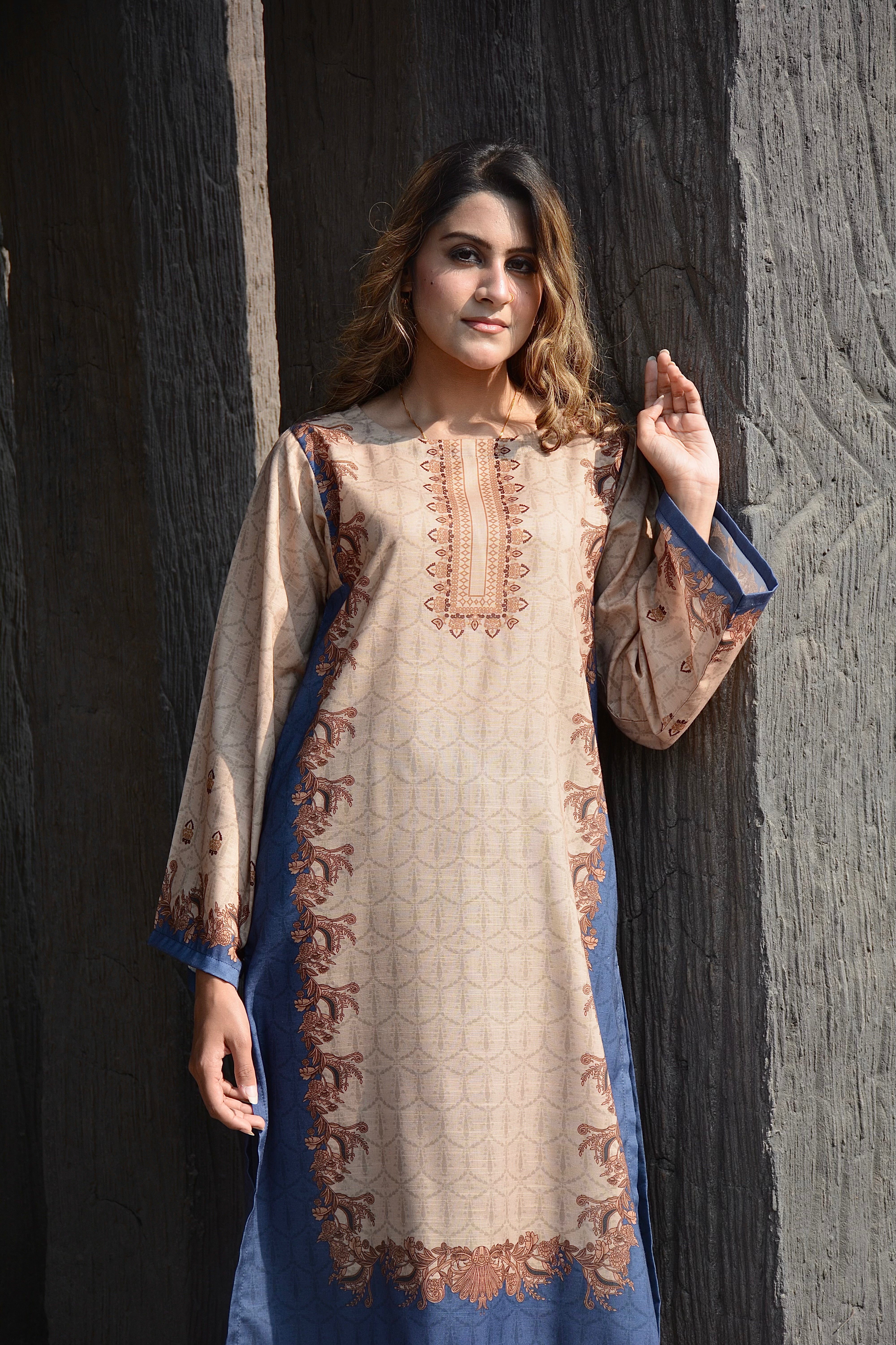 PRINTED SHIRT TROUSER- KHADDAR