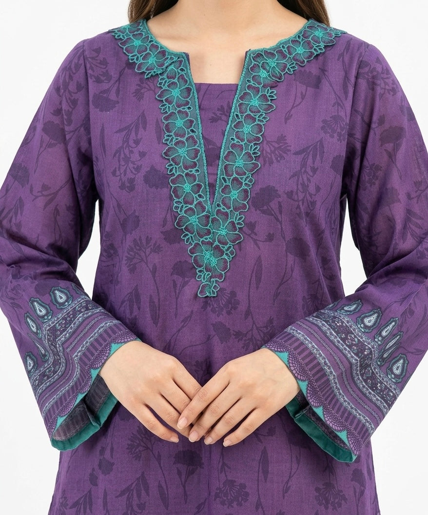 PRINTED SHIRT SHALWAR-LAWN
