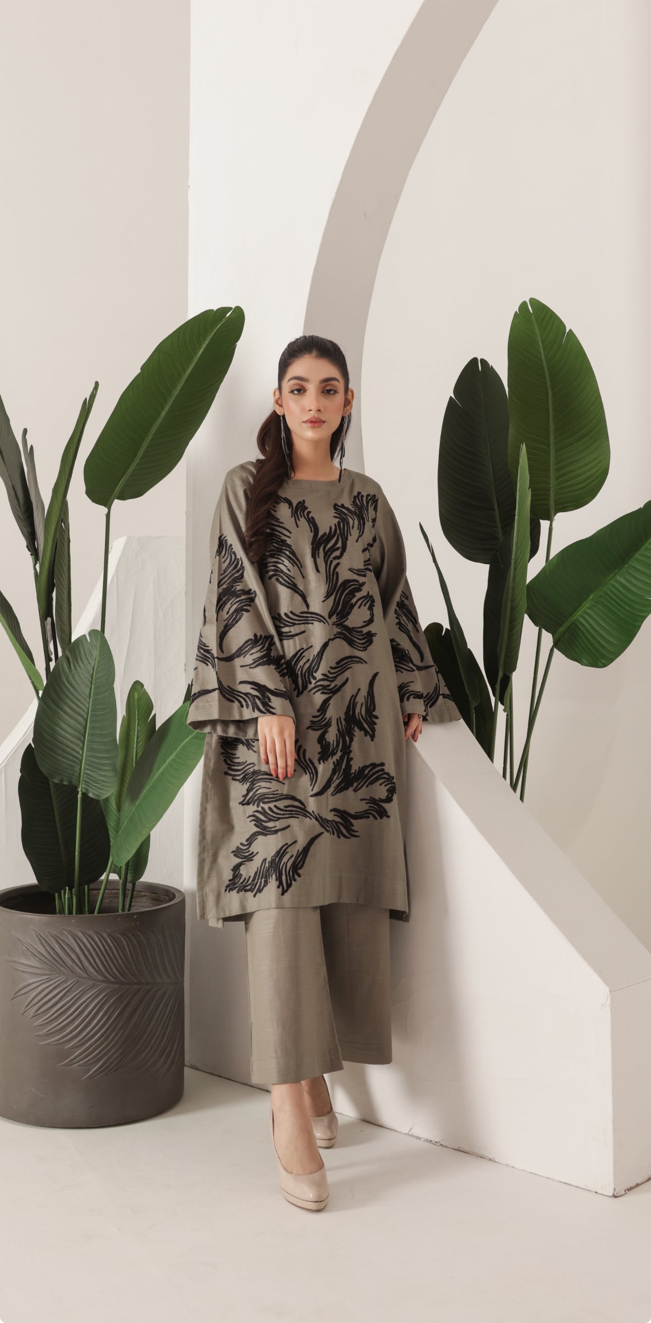 Embroidered Shirt and Trouser