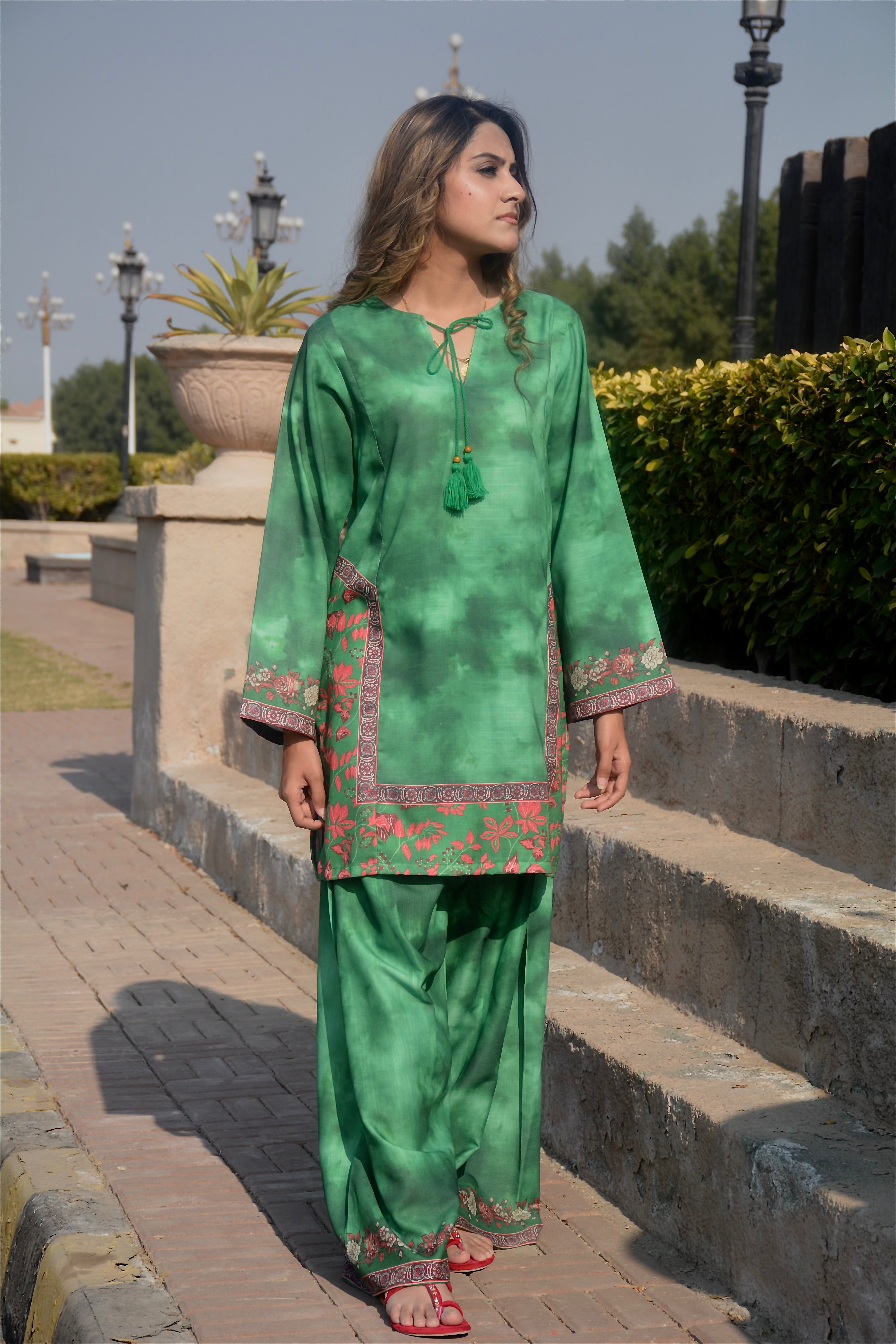 PRINTED SHIRT SHALWAR- KHADDAR