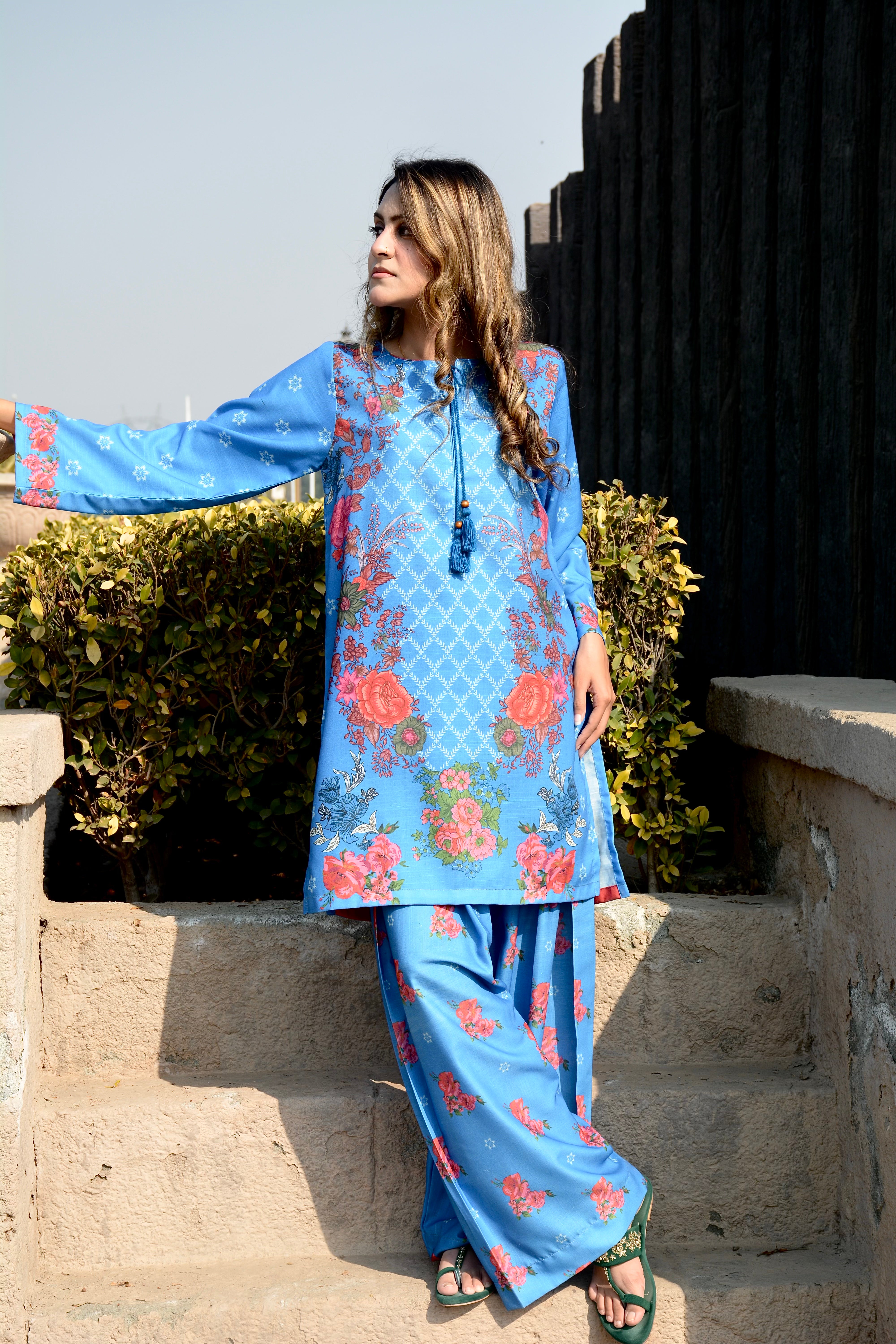 PRINTED SHIRT SHALWAR- KHADDAR