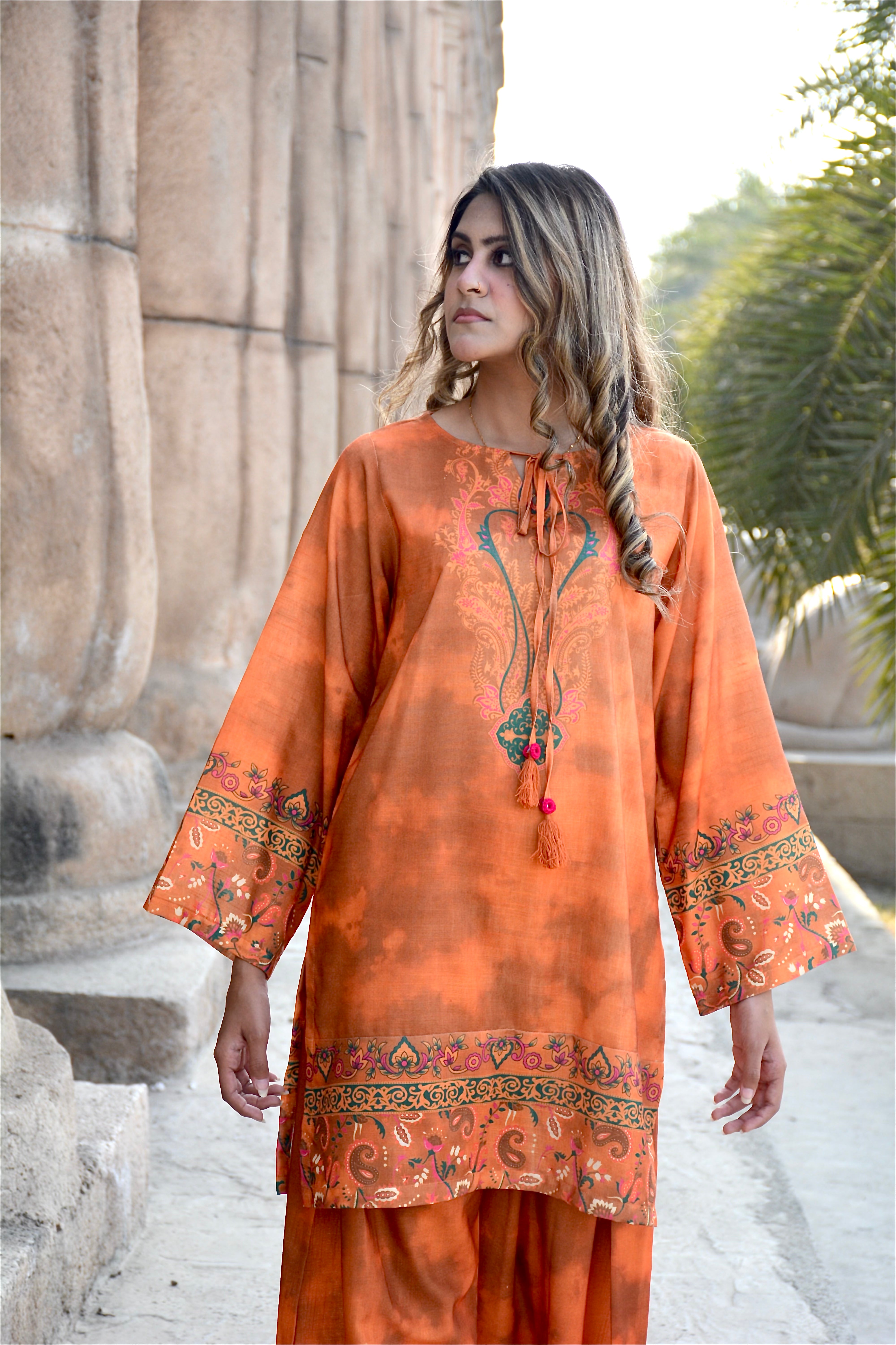 PRINTED SHIRT SHALWAR-KHADDAR