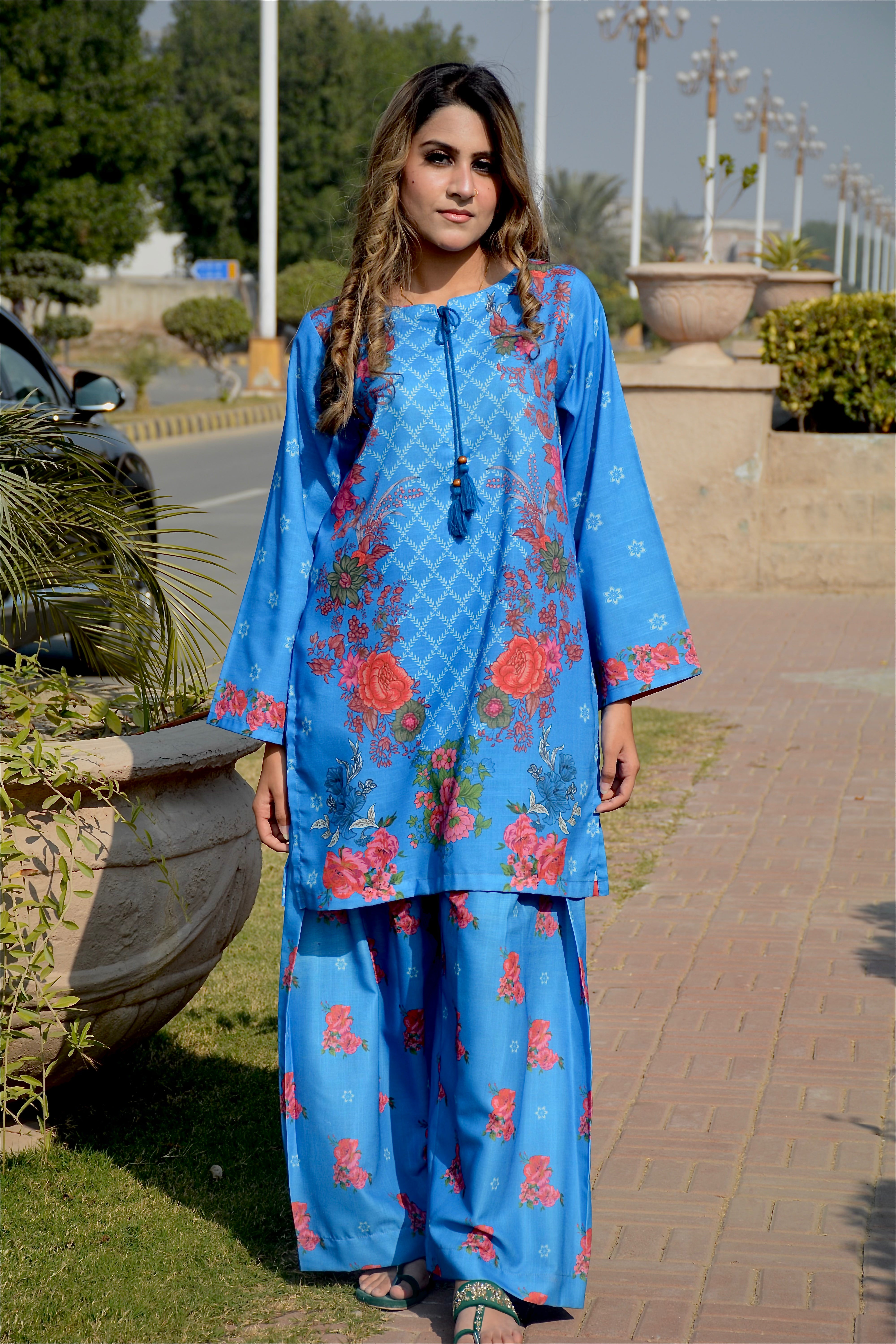 PRINTED SHIRT SHALWAR- KHADDAR