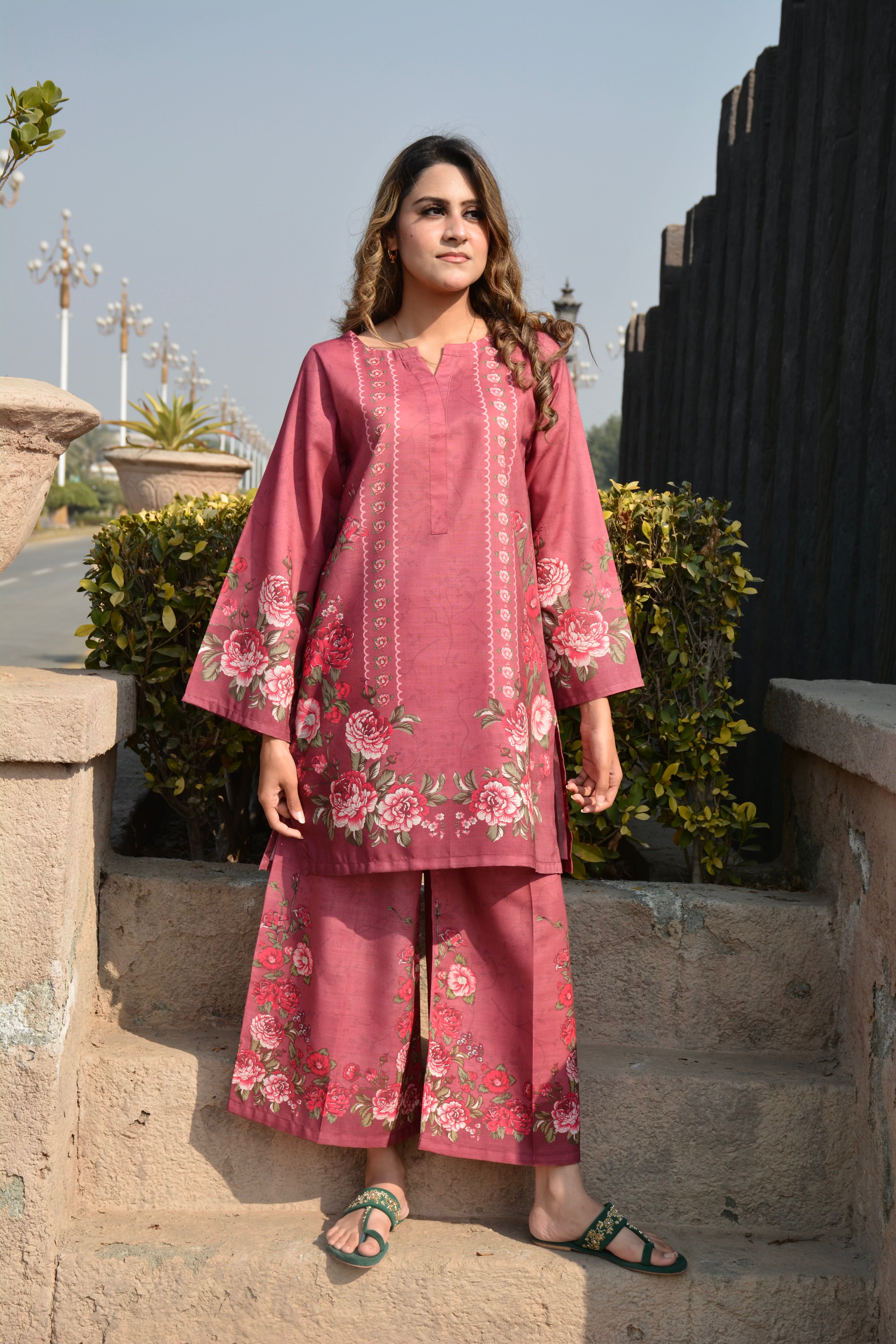 PRINTED SHIRT TROUSER- KHADDAR