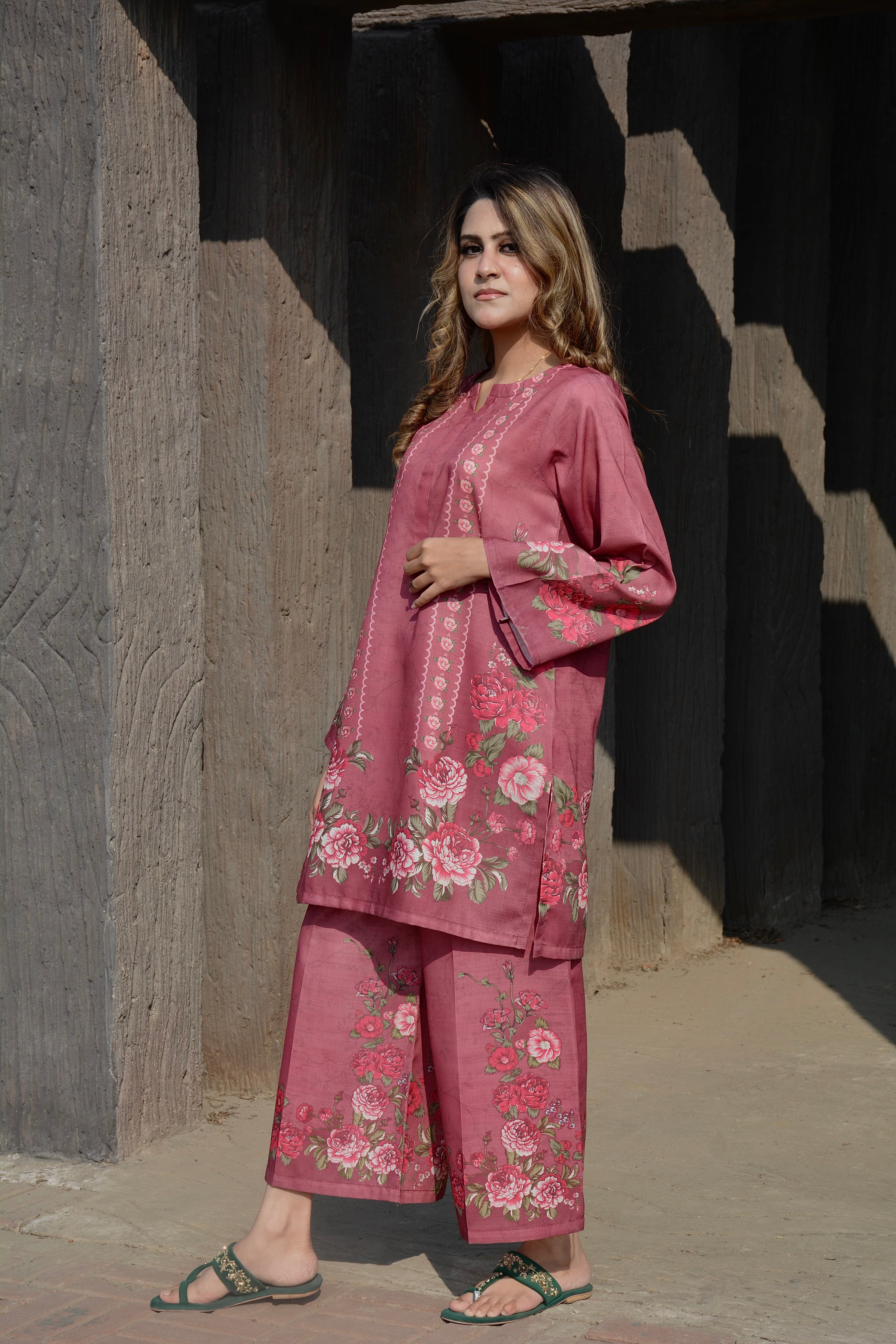 PRINTED SHIRT TROUSER- KHADDAR
