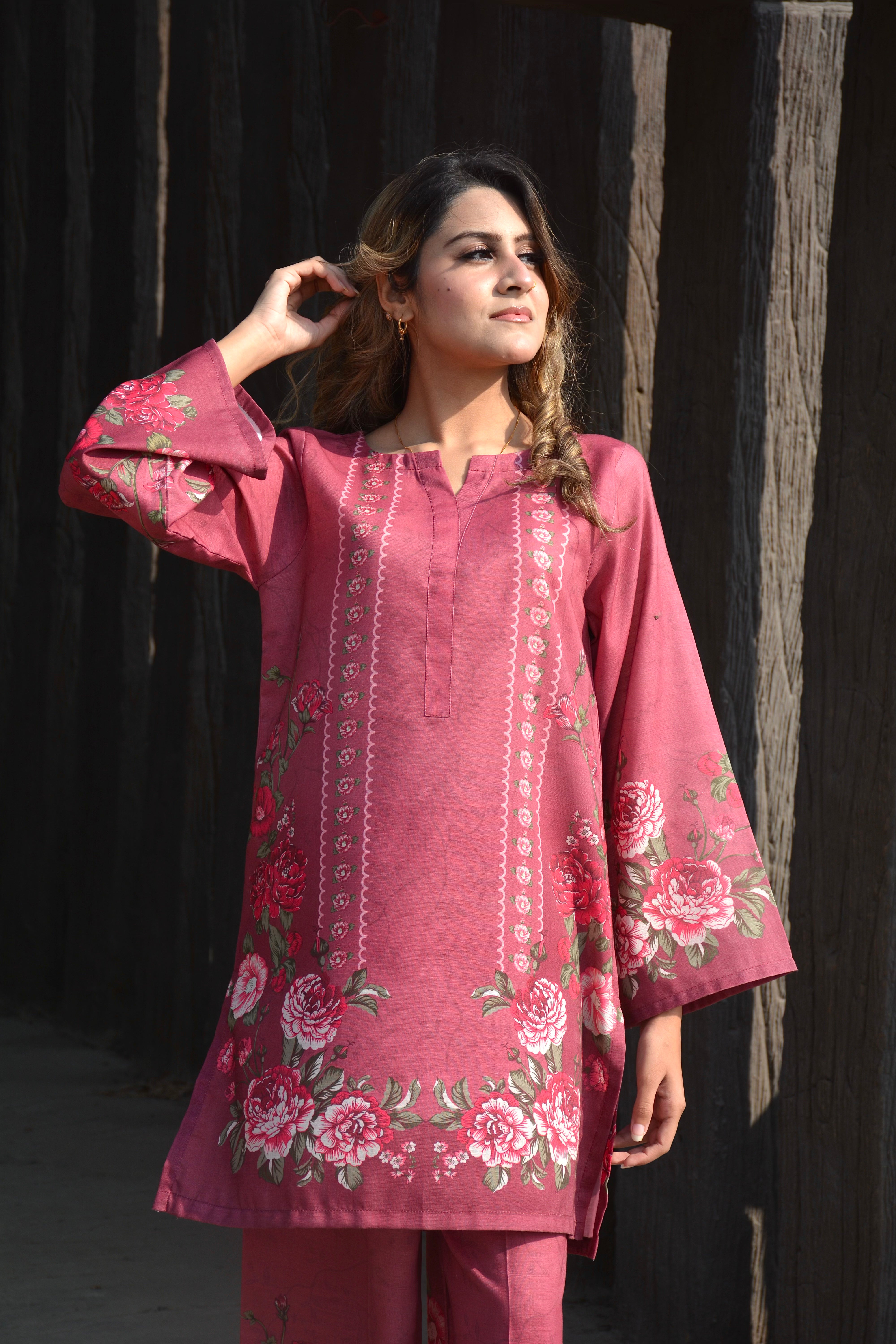 PRINTED SHIRT TROUSER- KHADDAR