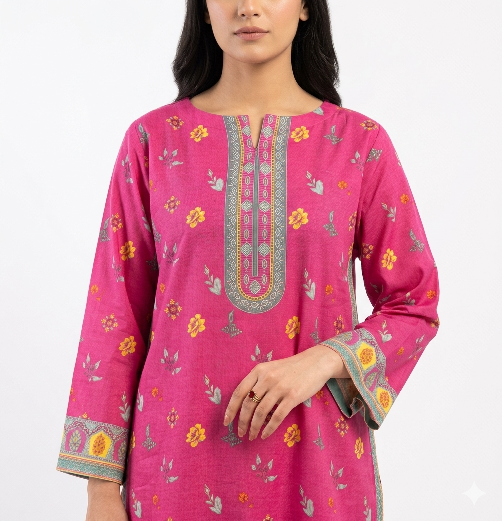 PRINTED SHIRT TROUSER-LAWN