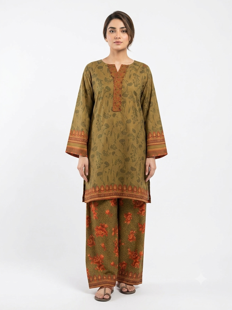 PRINTED SHIRT SHALWAR-LAWN