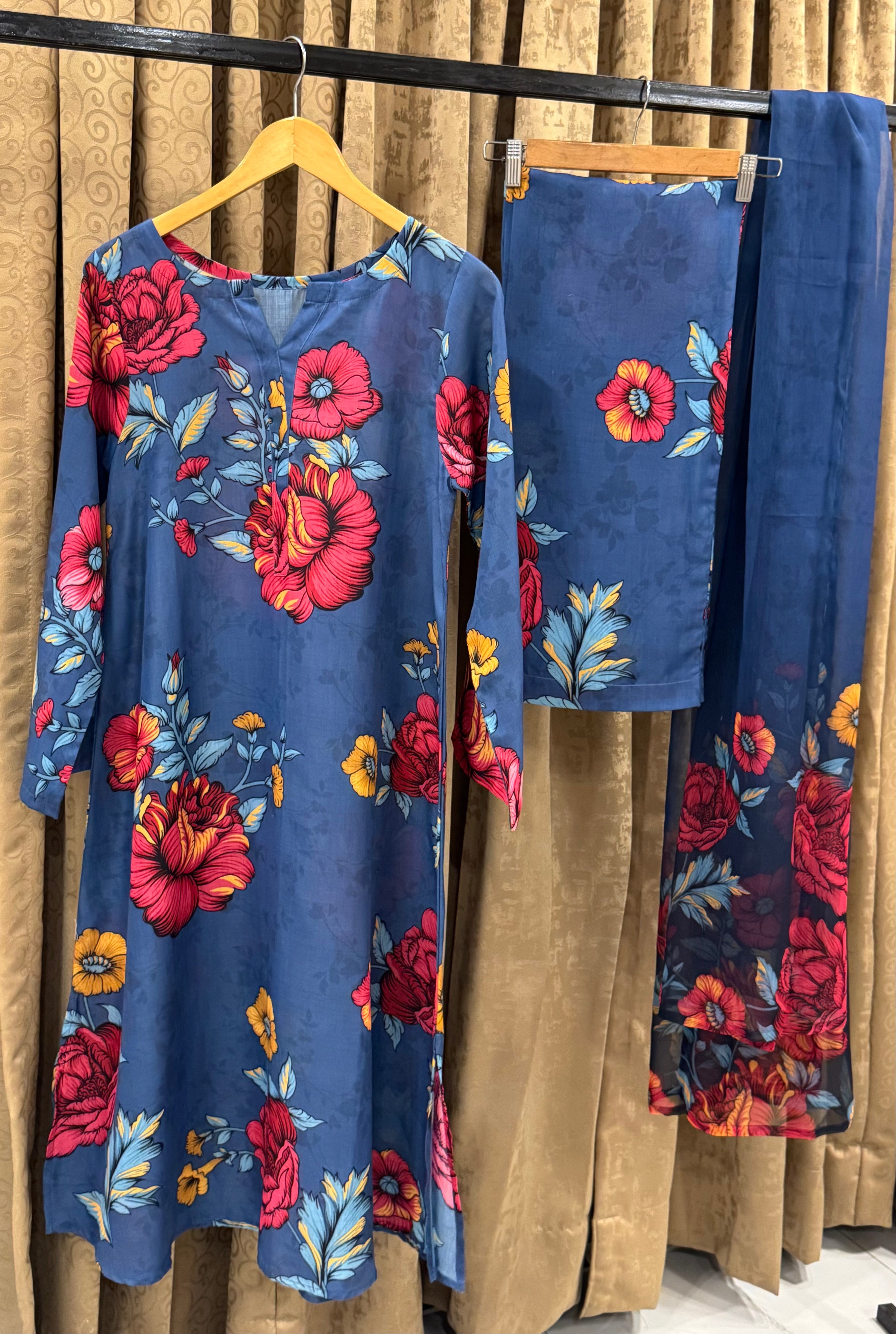 3 Piece-Printed Lawn Suit