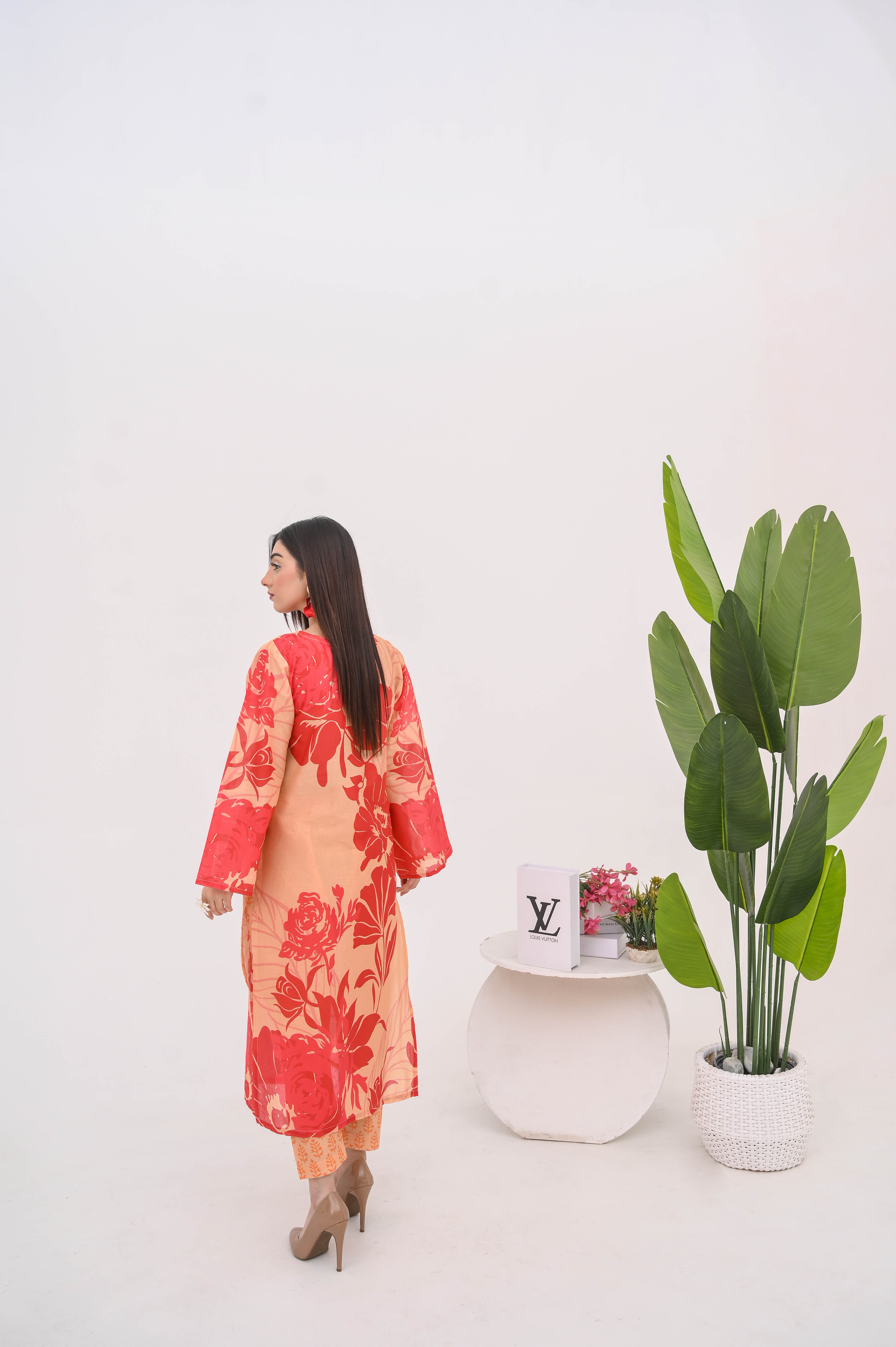 PRINTED SHIRT TROUSER-LAWN