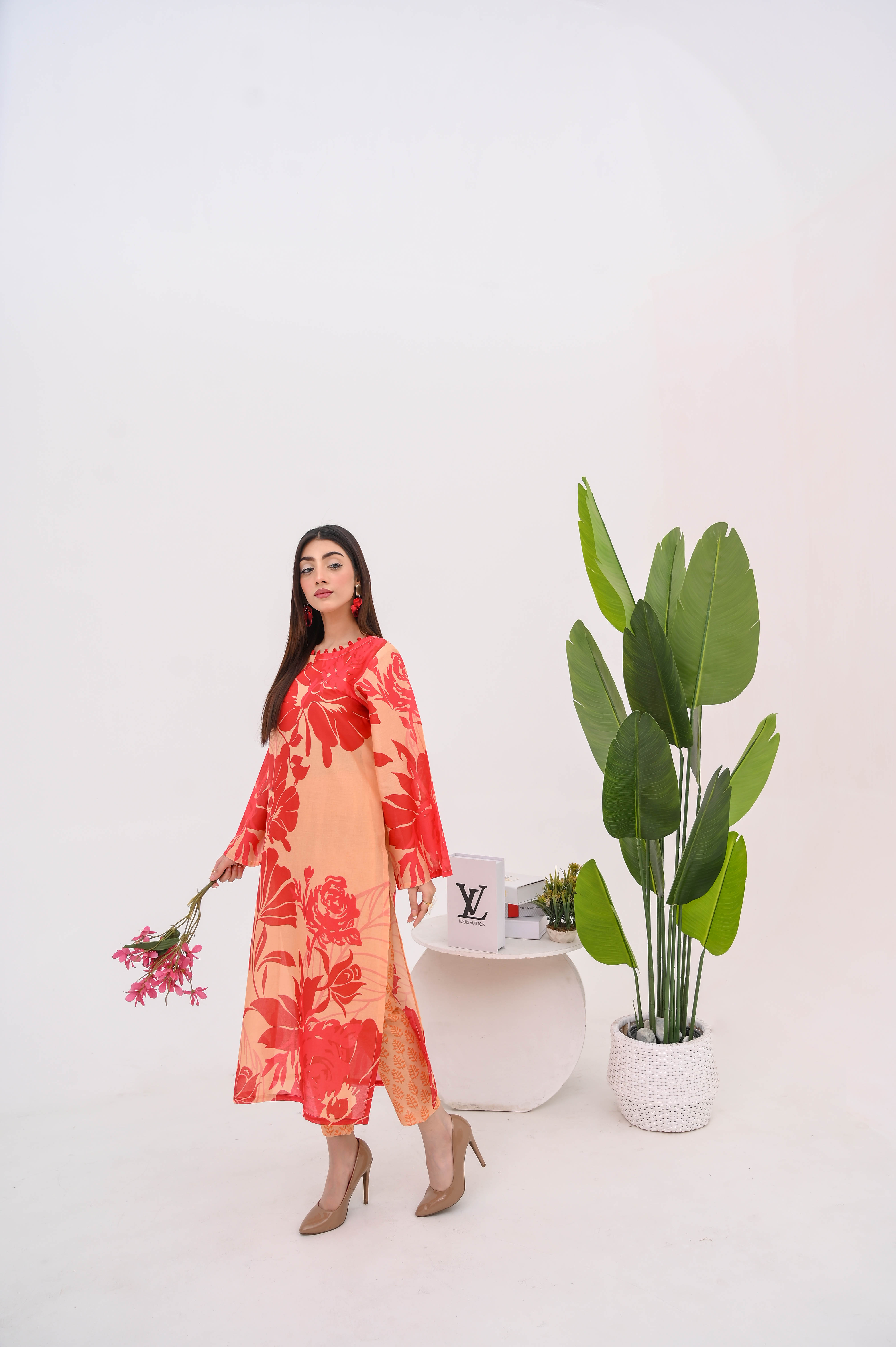 PRINTED SHIRT TROUSER-LAWN