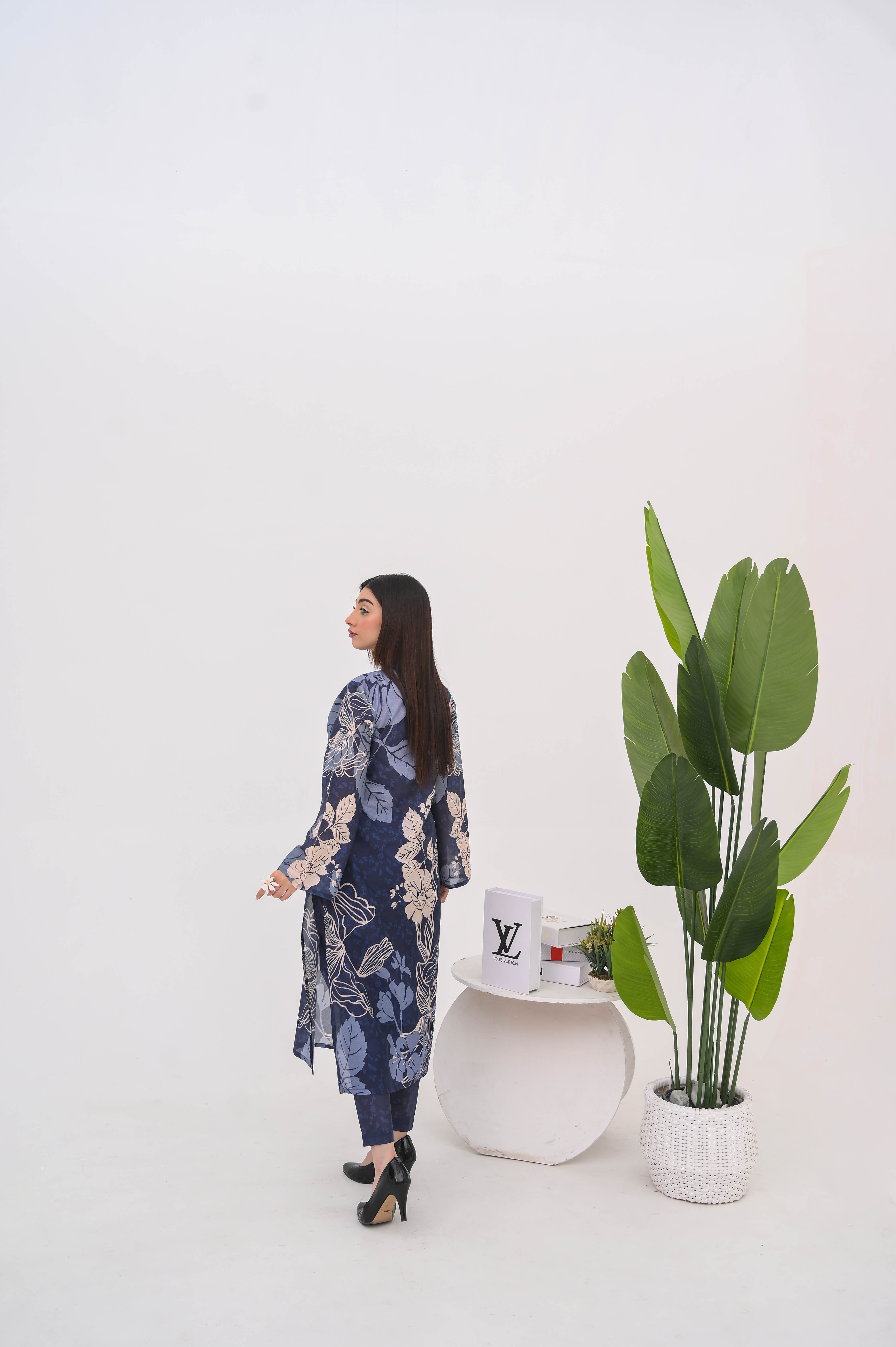 PRINTED SHIRT TROUSER-LAWN